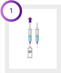   Fortynningsinstruksjoner ved bruk av hetteglass Allergan enheter